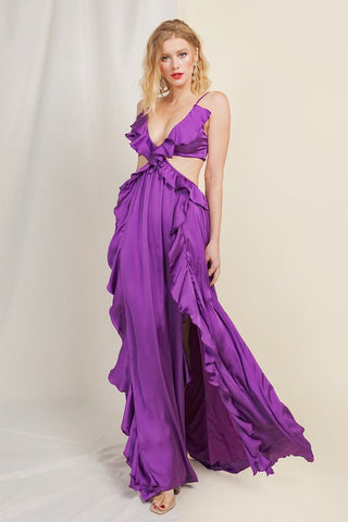 Pretty in Purple Maxi Party Dress