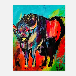 Electric Buffalo Print by Casey Reed Art