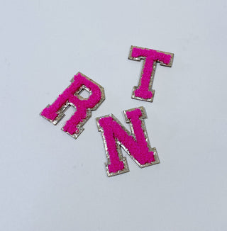 Letter Patch - Neon Pink