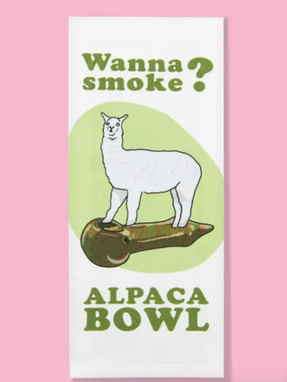 Wanna Smoke Dishtowel